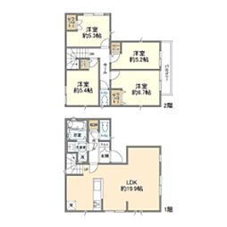 Kolet江戸川台#16 4LDKの間取り