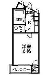 ネクステージ清水 1Kの間取図画像