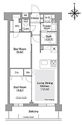 間取図画像 2LDK
