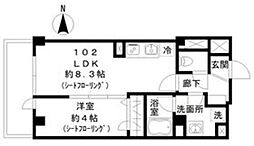 skye池上 1LDKの間取図画像
