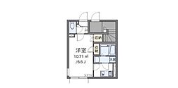 クレイノHIRO72 1Kの間取図画像