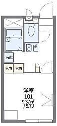 レオパレスアネックス 1Kの間取図画像