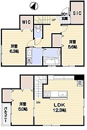 Cipresso 2階3LDKの間取り