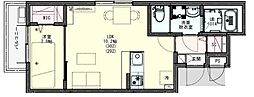 KLEIS上尾2 1LDKの間取図画像