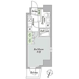 アーバンパーク西巣鴨WEST 1Kの間取図画像