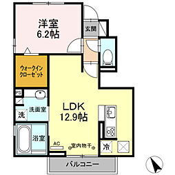 カーサ・カミリア2 1LDKの間取図画像