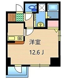 ミルフィーユ 1Kの間取図画像