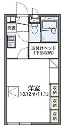 レオパレスマロンハイツ II 1階1Kの間取り