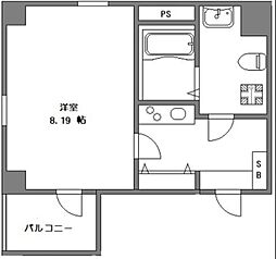 アーバンステージ錦糸町II 6階1Kの間取り