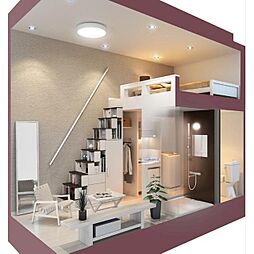 ハーモニーテラス方南II 2階ワンルームのリビング/ダイニング