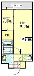 J'sSTAGE 1LDKの間取図画像