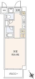 三沢NKマンション 1Kの間取図画像