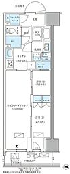 パークアクシス品川天王洲アイル 3階2LDKの間取り