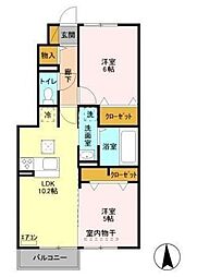 間取図画像 2LDK