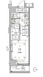 クレイシア新宿中落合 1Kの間取図画像