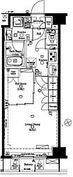 AXAS代々木八幡ASYLCOURT 1LDKの間取図画像