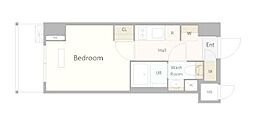 MAKESDesign川崎2 1Kの間取図画像