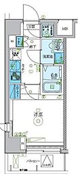 LEXE梶ヶ谷 1Kの間取図画像