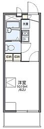 レオパレスサガミわたなべ 1階1Kの間取り