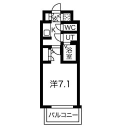 神戸市海岸線 ハーバーランド駅 徒歩6分の賃貸マンション 3階1Kの間取り