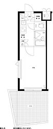 ルーブル新宿西落合伍番館 1階1Kの間取り