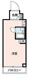 藤和日本橋人形町コープ ワンルームの間取図画像