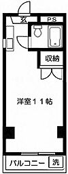 EPEE ワンルームの間取図画像