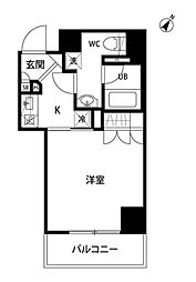 ボンナチュール入谷 1Kの間取図画像