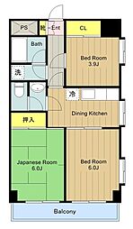 T'sgarden永山 3DKの間取図画像
