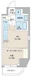 レオーネ池袋SOUTH 1DKの間取図画像
