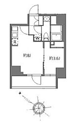 アラート横濱桜木町II 1LDKの間取図画像