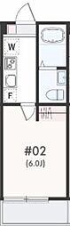 藤沢市本町4丁目アパート 1Kの間取図画像