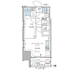江東区大島4丁目マンション 1LDKの間取図画像
