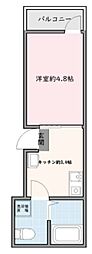 ブリリアントコート梅島 1Kの間取図画像