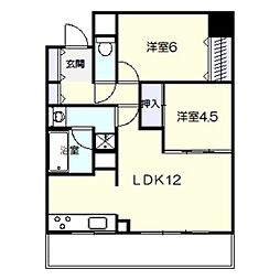 フェニックス堺東 2LDKの間取図画像