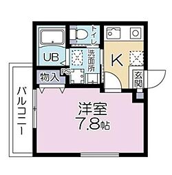 ララレスコ高松 2階1Kの間取り