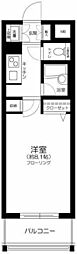 プレール・ドゥーク巣鴨 1Kの間取図画像