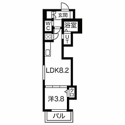 Osaka Metro今里筋線 瑞光四丁目駅 徒歩2分の賃貸アパート 3階1LDKの間取り