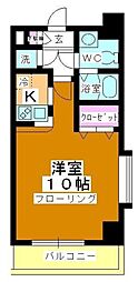 アルファコート川口2 1階1Kの間取り