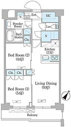 間取図画像 2LDK