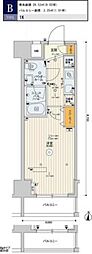 SKYCOURT板橋大山 1Kの間取図画像