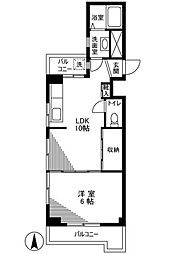 タワラハイツ 5階1LDKの間取り