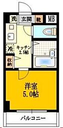 エポック・ASA 1Kの間取図画像