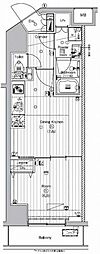PREMIUMCUBE代々木上原 1DKの間取図画像