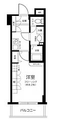 エスコート芝浦EAST 1Kの間取図画像