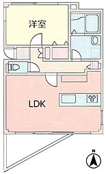 パークサイドテラス 1LDKの間取図画像