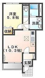 間取図画像 1LDK