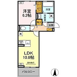 タイムズ・スクエアV Three 1LDKの間取図画像