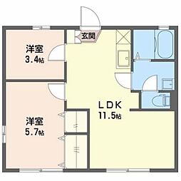 間取図画像 2LDK