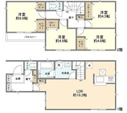 Kolet柏南増尾#11 1階4LDKの間取り